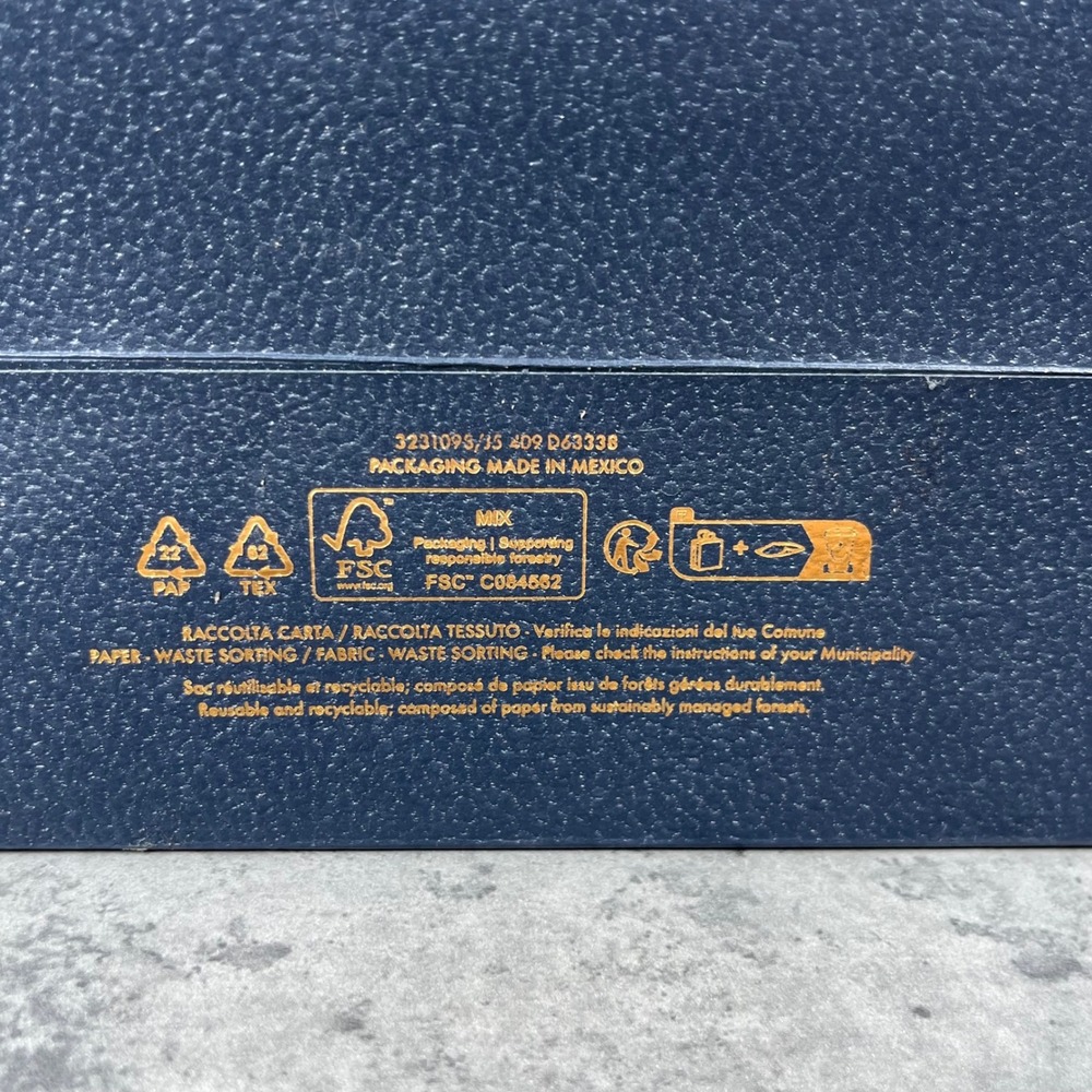 Louis Vuitton Holiday 2023 Carousel Navy Blue Paper Shopping Bag 10x14 Large EUC - Picture 10 of 10